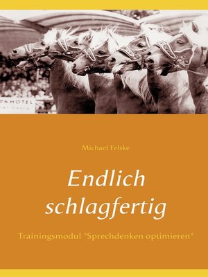 cover image of Endlich schlagfertig
